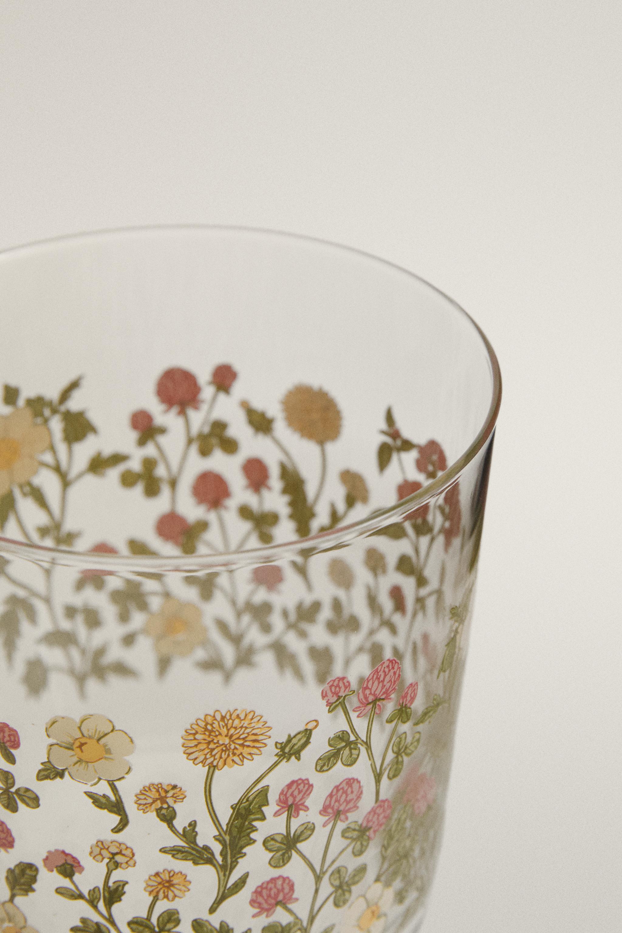 GLASS TUMBLER WITH DECAL